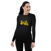 Pumpkin Patch Women's Rash Guard front view with Halloween design
